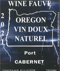Cabernet Port Label at Wine Fauve