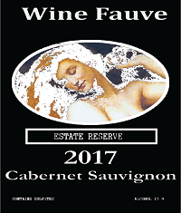 Cabernet Sauvignon Label at Wine Fauve