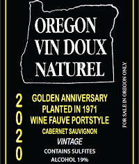 Golden Anniversary Cabernet Port Label at Wine Fauve